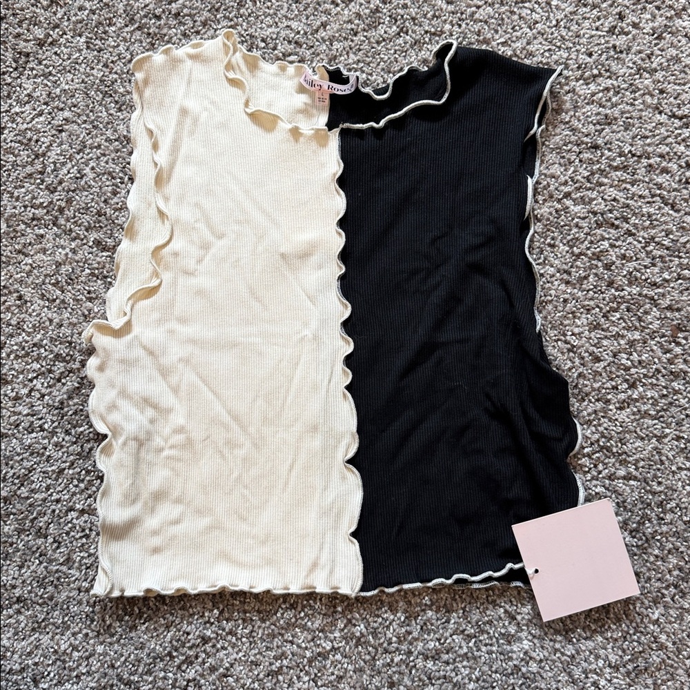 Neutral Color Block Tank